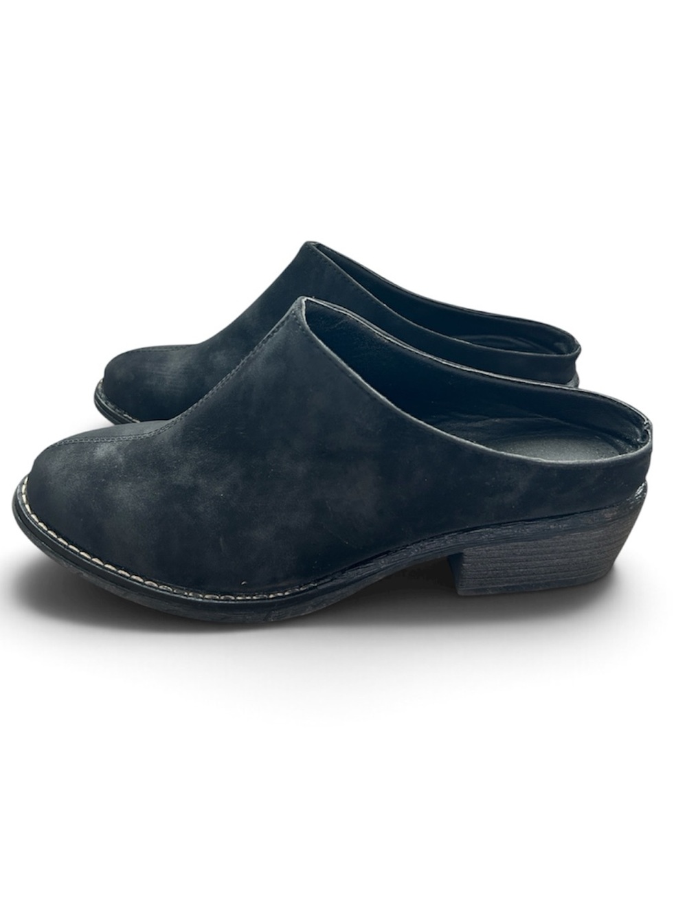 American Rag Cie Smoked Black Vegan Nubuck Mules Size 10